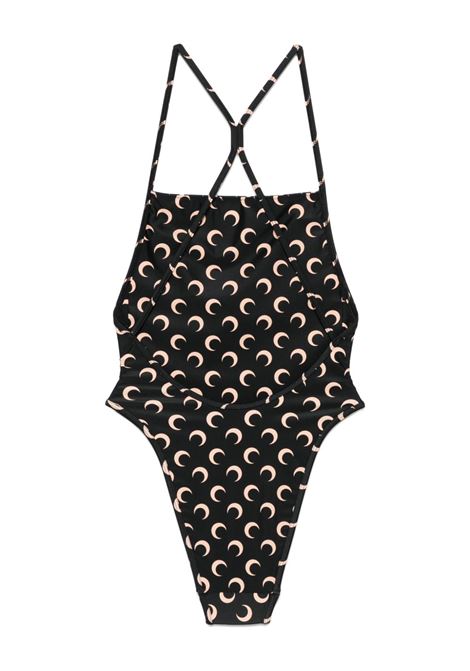 swimwear jersey woman black MARINE SERRE | WSW012A CJER0003IT99